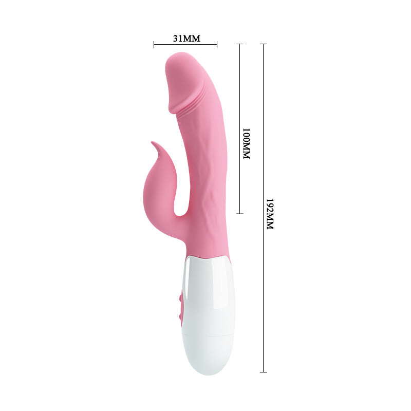 VIBADOR DOBLE ESTIMULACION PRETTY LOVE PETER PINK