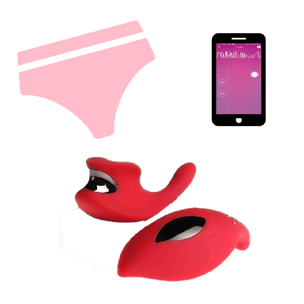 vibrador clitoral red passion con control por aplicacion