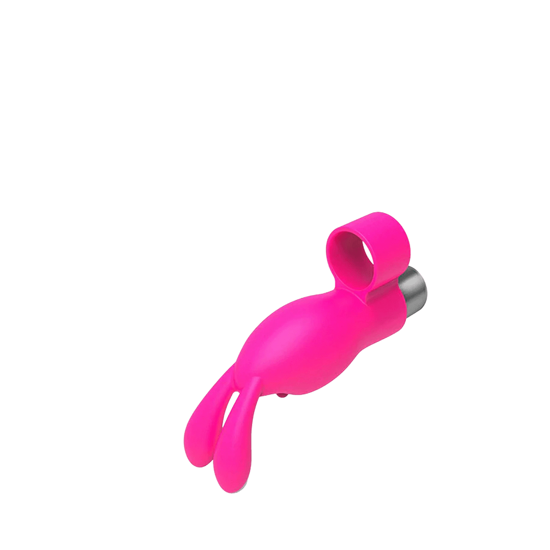 Dedal vibrador con forma de conejito para clitoris, pilas LR44 incluidas