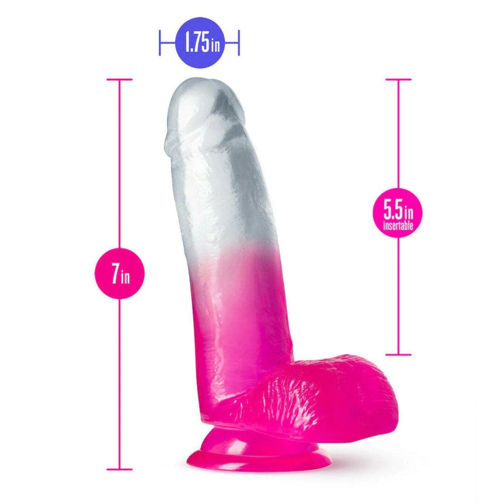Magnolia dildo con testículos para estimulación extra