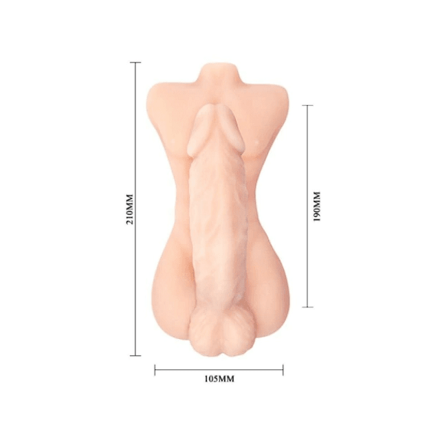 Torso dildo articulado para experiencia intensa