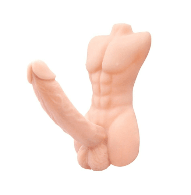 Dildo articulado con torso para penetración realista