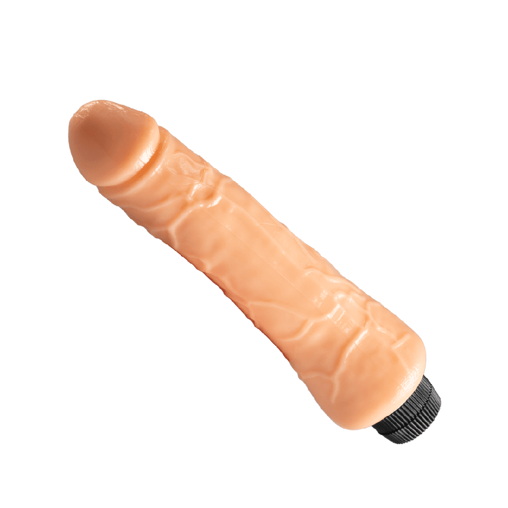 vibrador vaginal con textura realista flexible