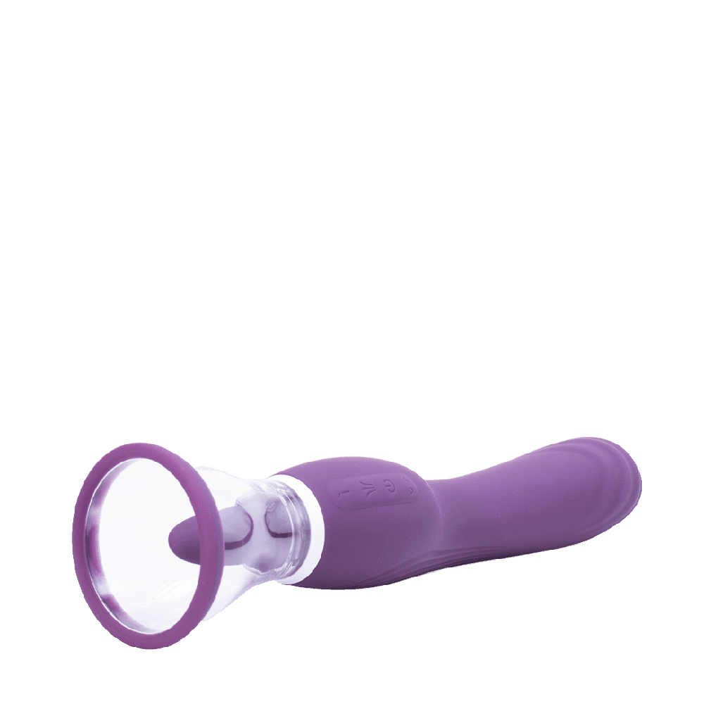 Honey vibrador y succionador de clitoris recargable con modos de lamer