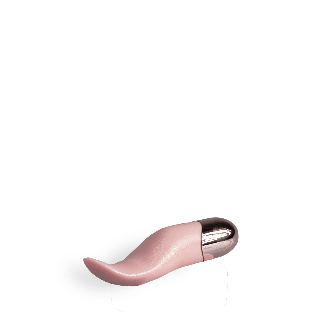 Estimulador tipo lengua recargable de silicona