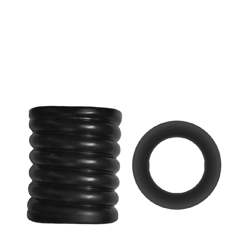 Liga atornillada para testículos, placer y control.