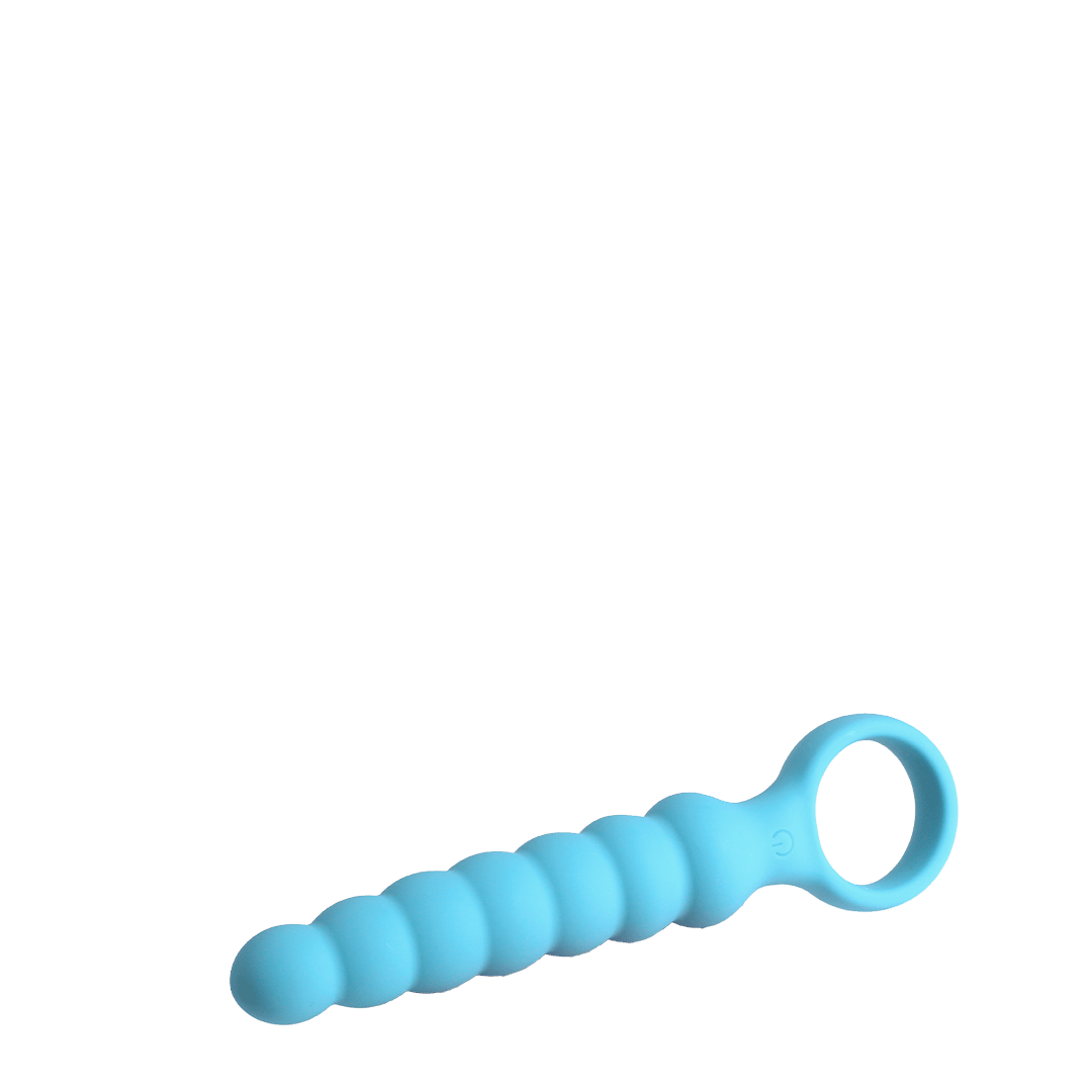 Vibrador clitorial Louis Blue recargable diseñado para estimulación externa precisa e intensa