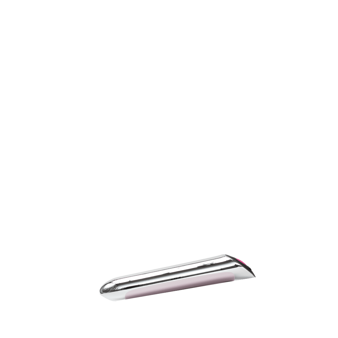 Misil Silver Orgasm vibrador recargable USB para clítoris, 10 modos de vibración