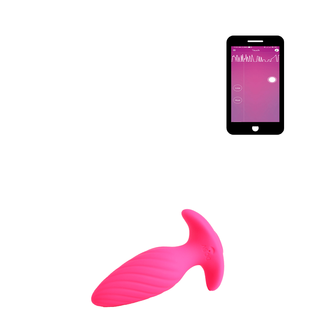 Plug anal recargable Backdoor Pink con control por app