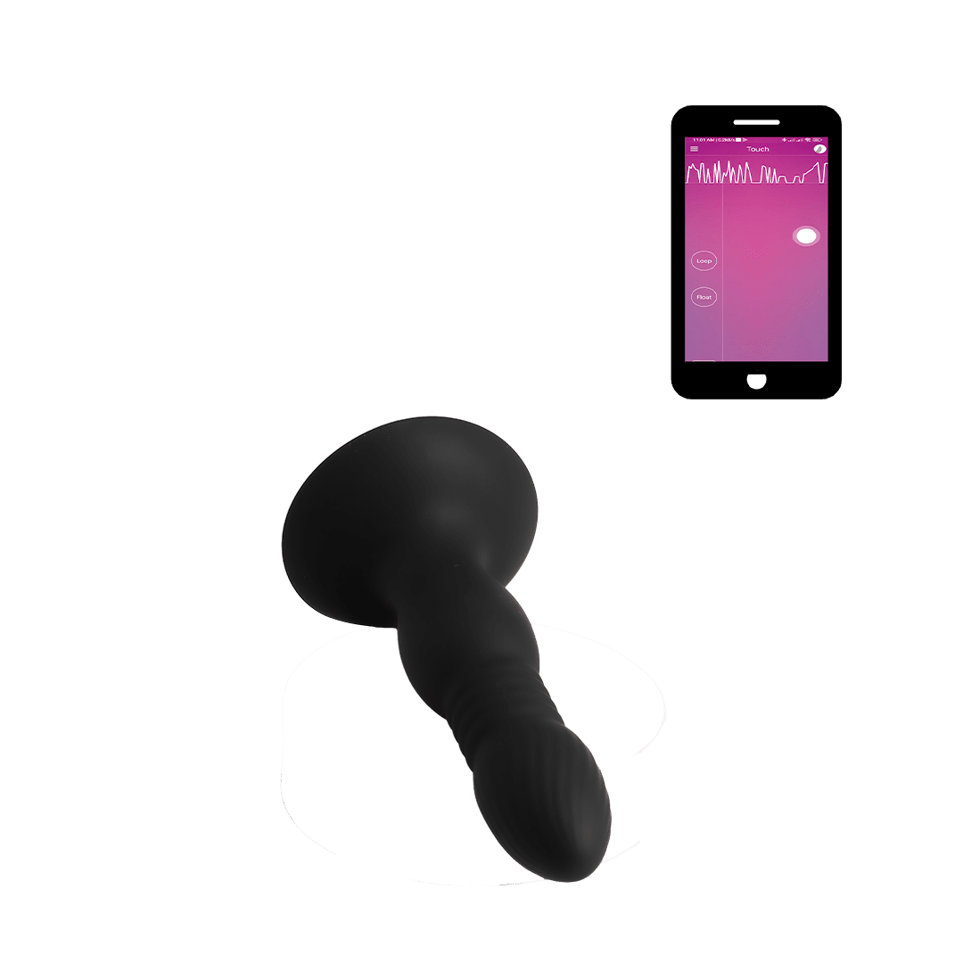 Juguete anal para estimulación prostática con control remoto por aplicación móvil