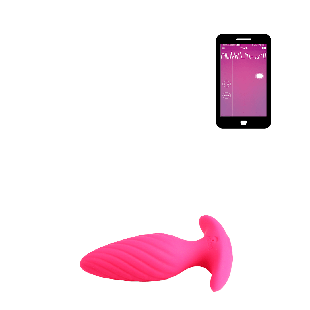 Plug anal con aplicacion movil Backdoor Pink para sensaciones