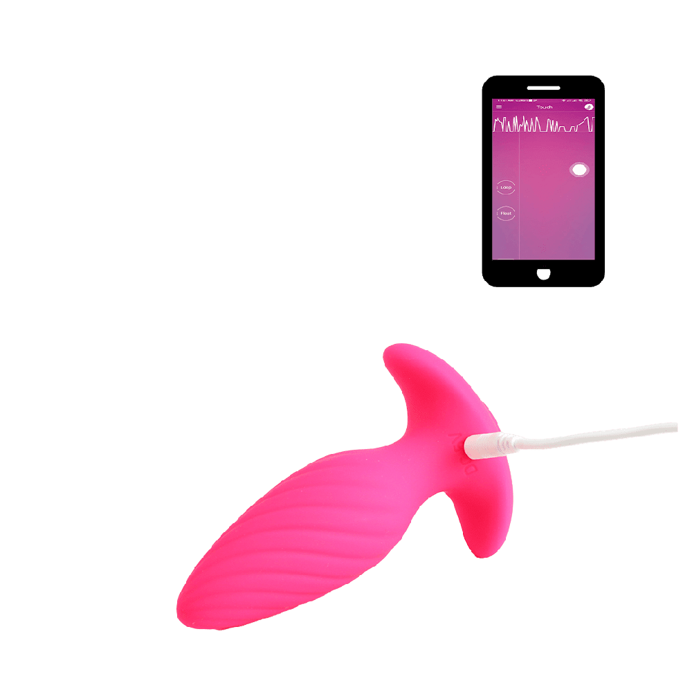 Plug anal con app Backdoor Pink para exploracion anal