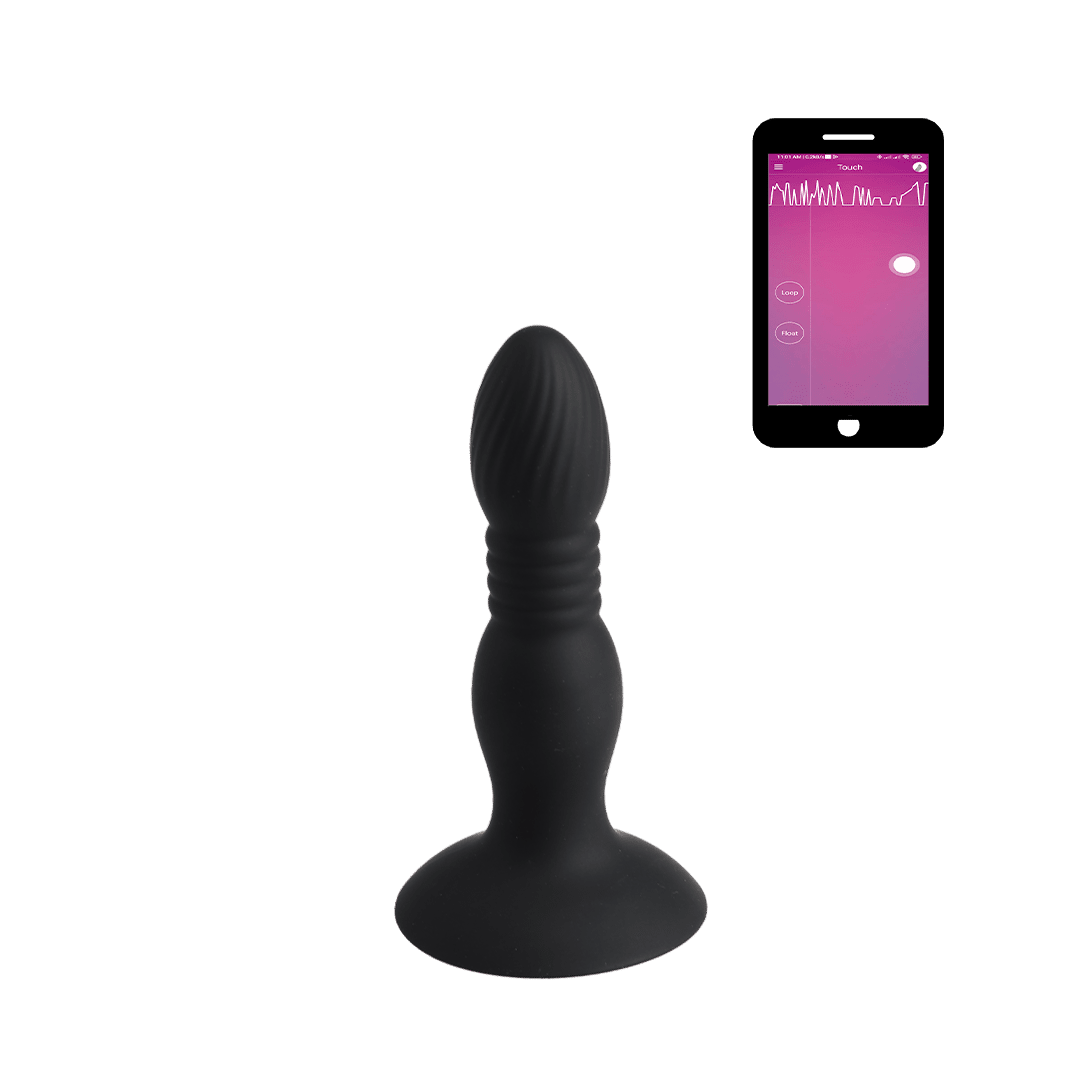Plug anal prostático recargable con vibraciones controladas desde el celular