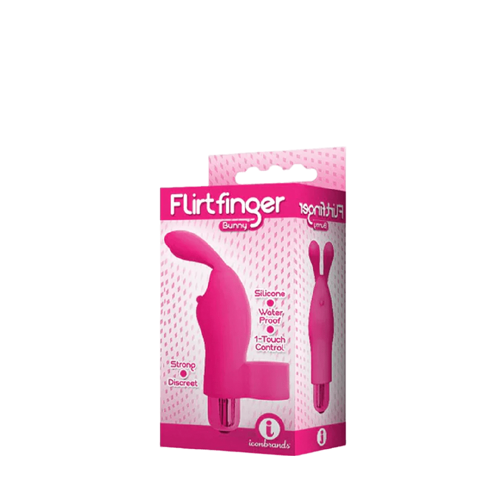 Conejito estimulador de clitoris, vibrador para dedo, discreto y portatil