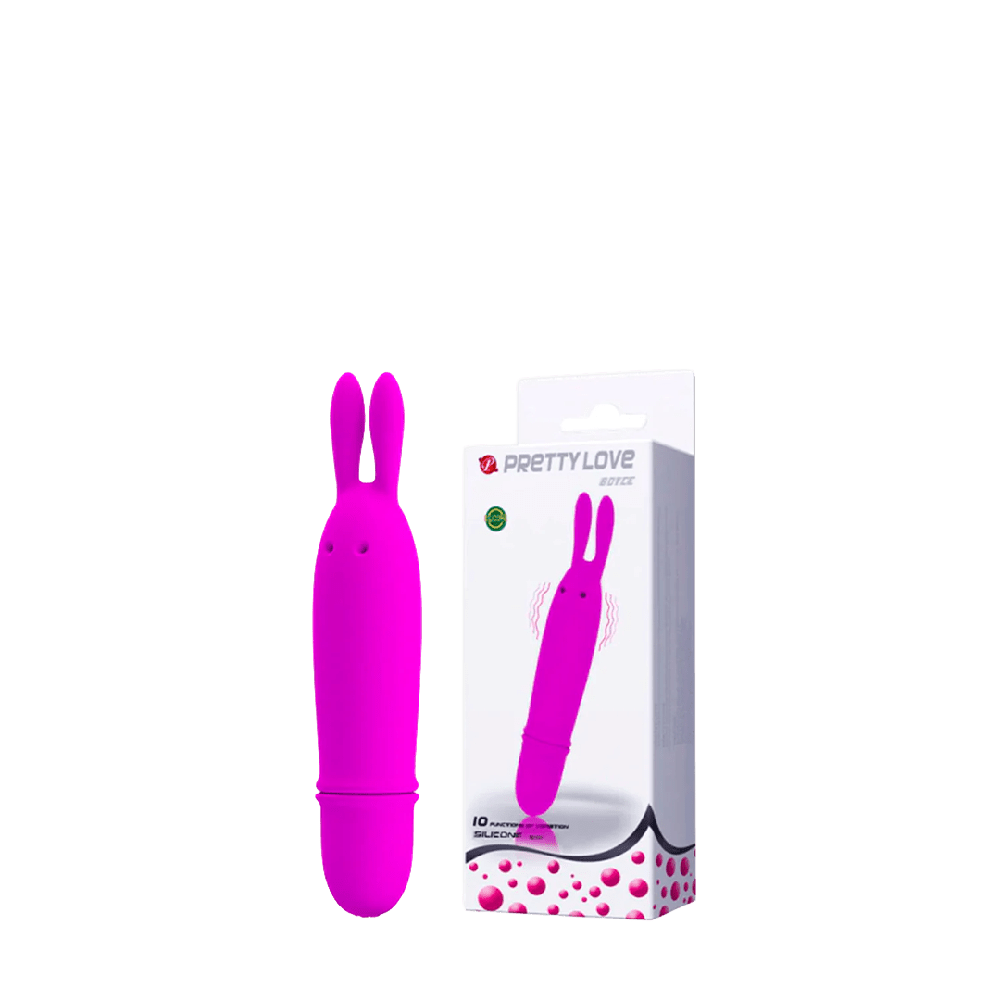 Conejito vibrador con control de 10 intensidades