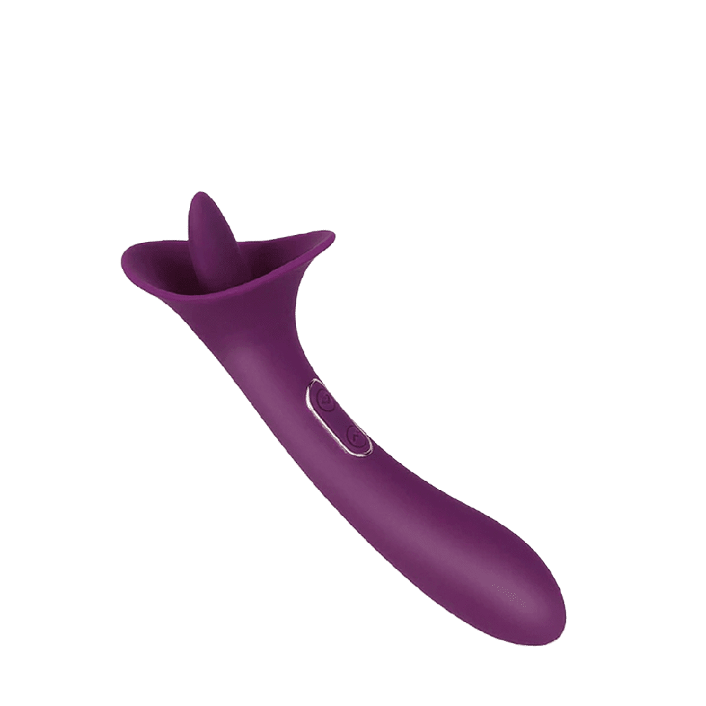 Vibrador recargable con 10 vibraciones y 7 modos de lamido