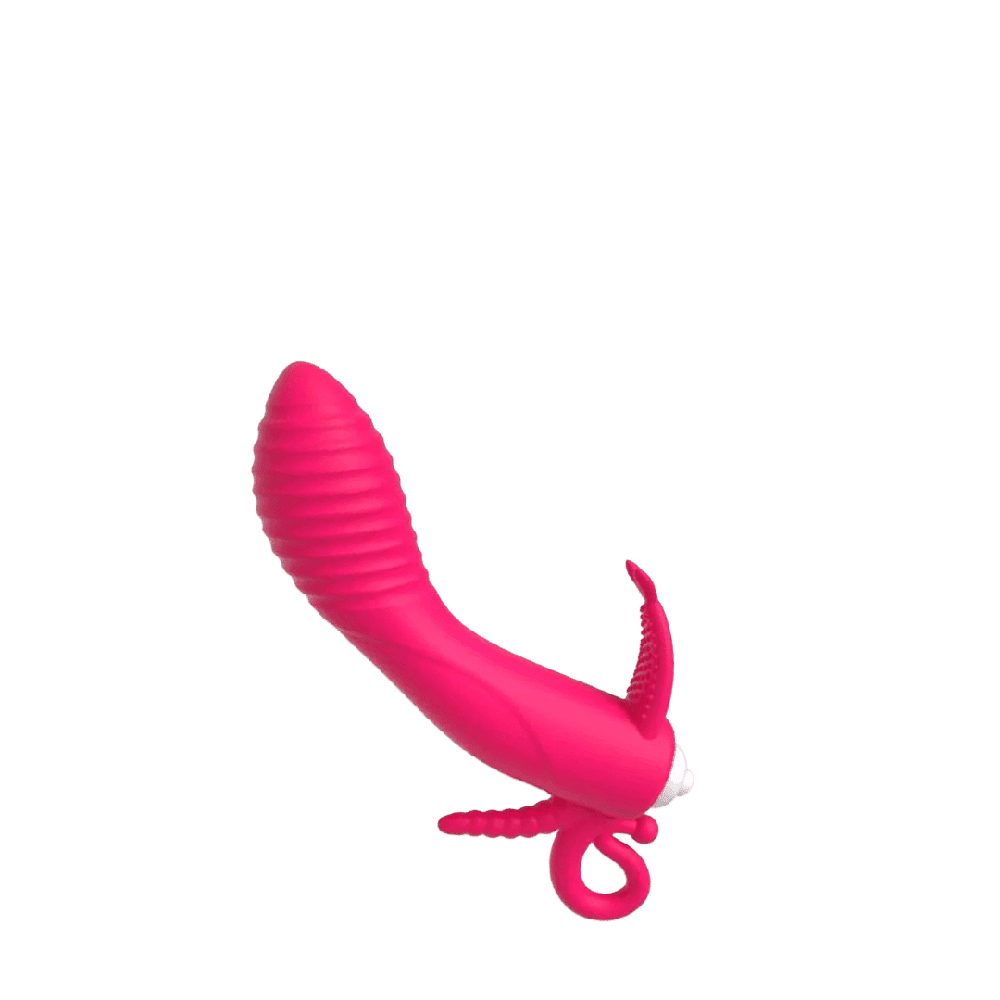 Estimulador DP multiorgasmico de silicona con 3 modos de vibracion